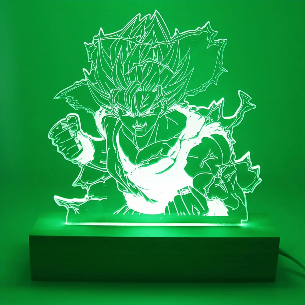 Lámpara LED 3D Goku - Dragon Ball